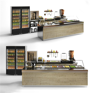 Set for a cafe